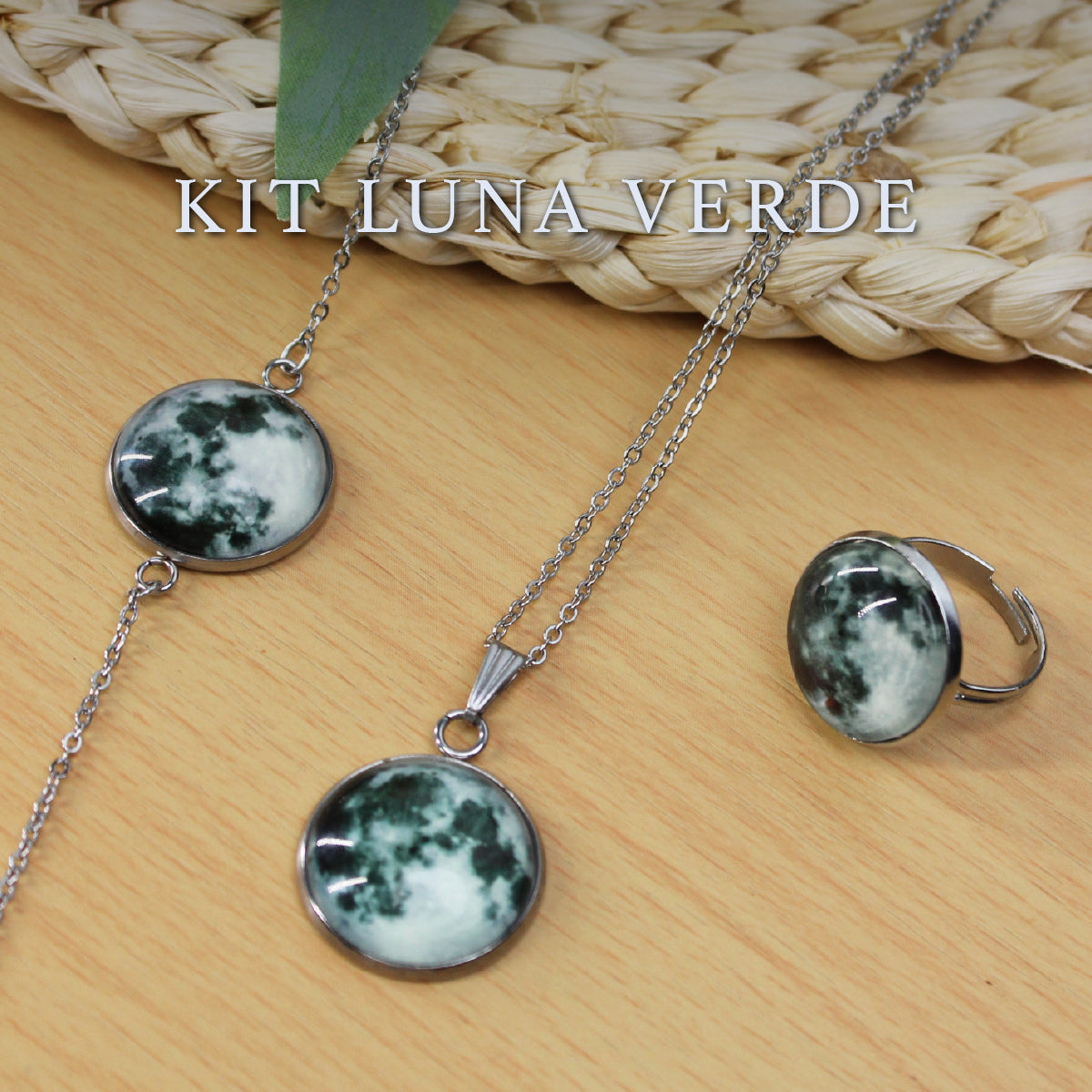Lunara® (Set de 3) - Collar, Anillo y Manilla